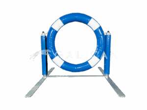 Lite band blauw wit honden agility toestellen
